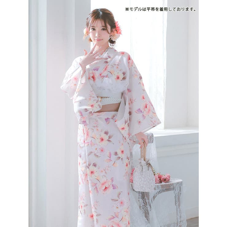 ニュアンスフラワー浴衣3点セット ガーリー浴衣 sweet浴衣[品番