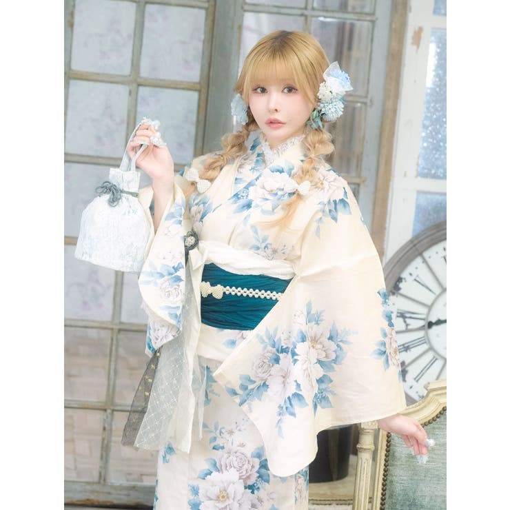 Tika アンティーク牡丹柄浴衣2点セット 浴衣 | Tika | 詳細画像3 