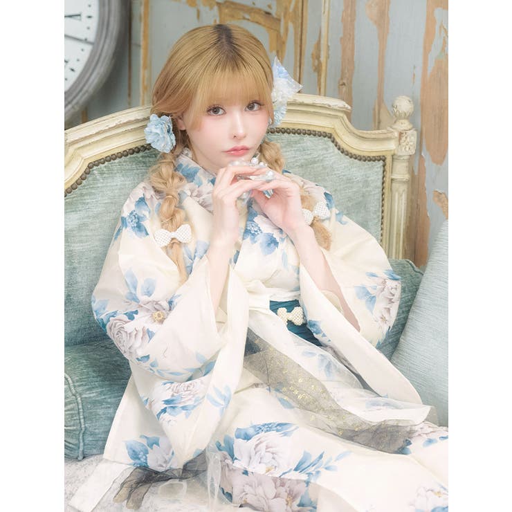 Tika アンティーク牡丹柄浴衣2点セット 浴衣 | Tika | 詳細画像4 
