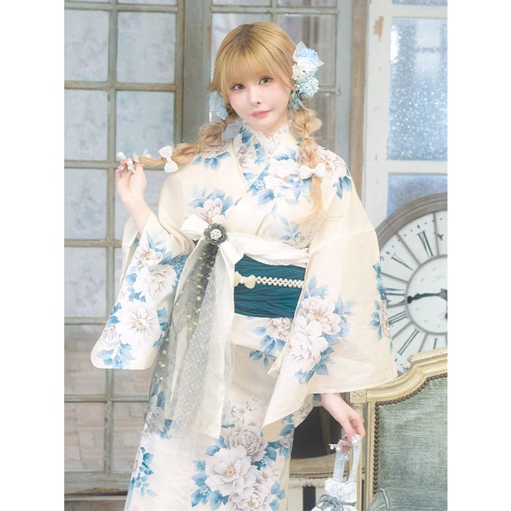 Tika アンティーク牡丹柄浴衣2点セット 浴衣 | Tika | 詳細画像7 