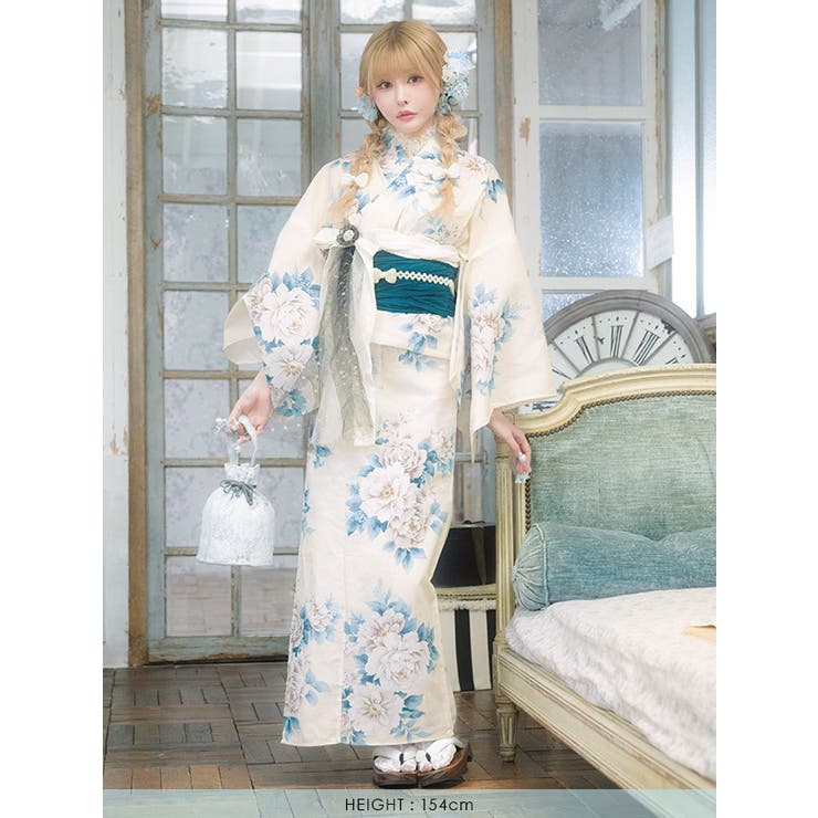 Tika アンティーク牡丹柄浴衣2点セット 浴衣 | Tika | 詳細画像8 