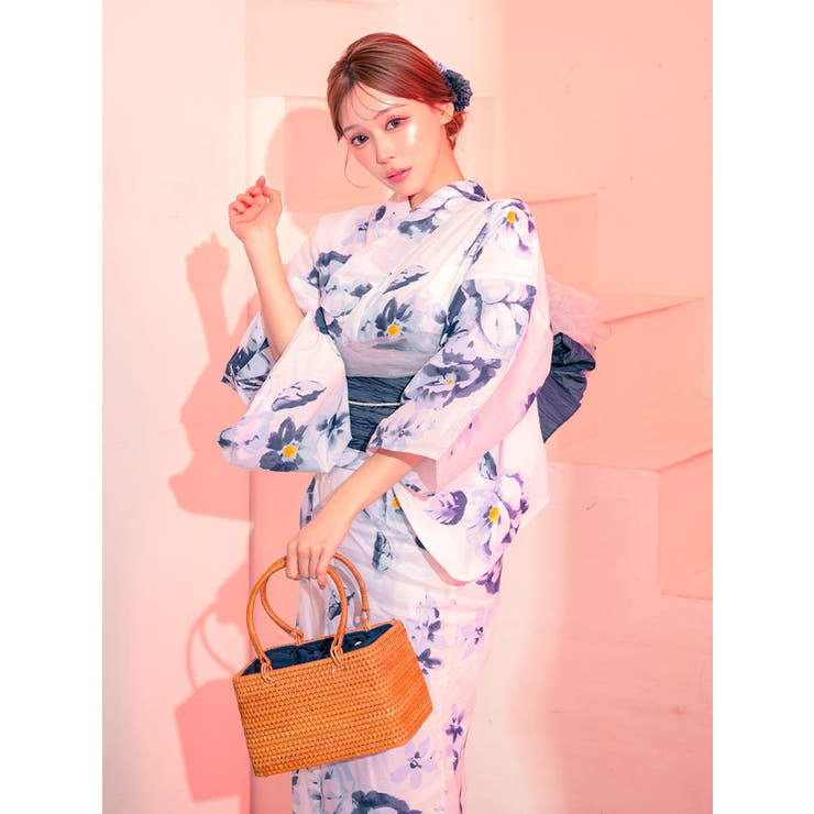 Tika ブルーフラワーレトロ浴衣2点セット 浴衣 | Tika | 詳細画像3 