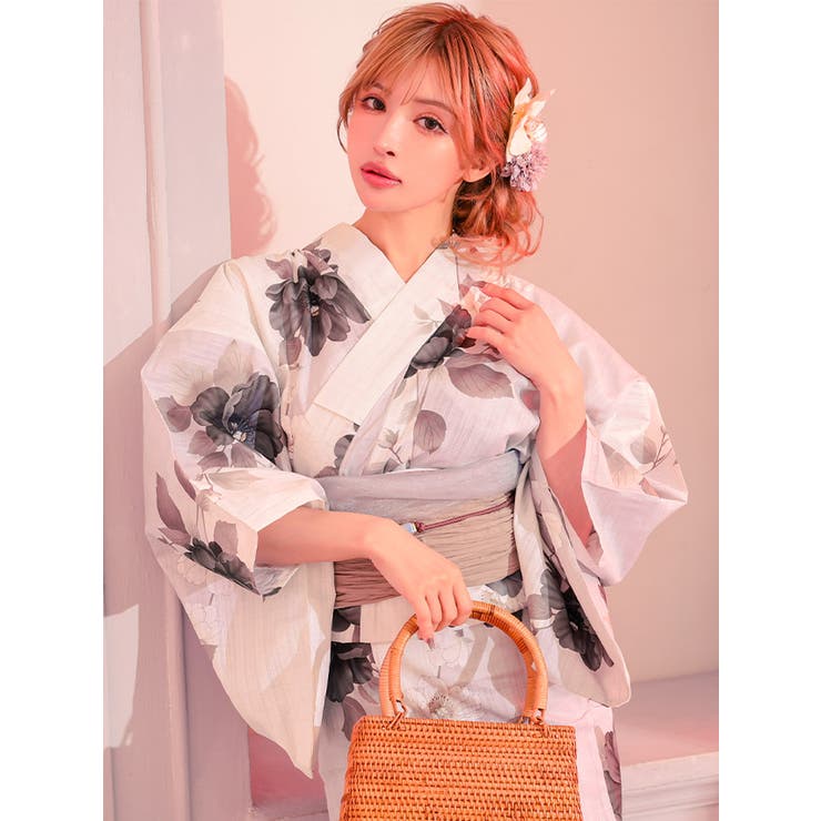 Tika モノトーン牡丹浴衣2点セット 浴衣 | Tika | 詳細画像2 