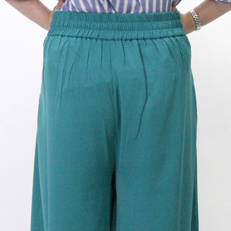 バックゴム ギャザースピンドル エステルワイドパンツ | non-hedge  | 詳細画像6