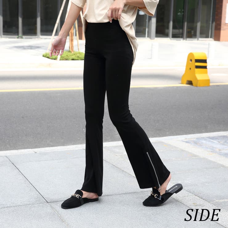 ★WEB限定★裾ジップフレアパンツ | non-hedge  | 詳細画像6 