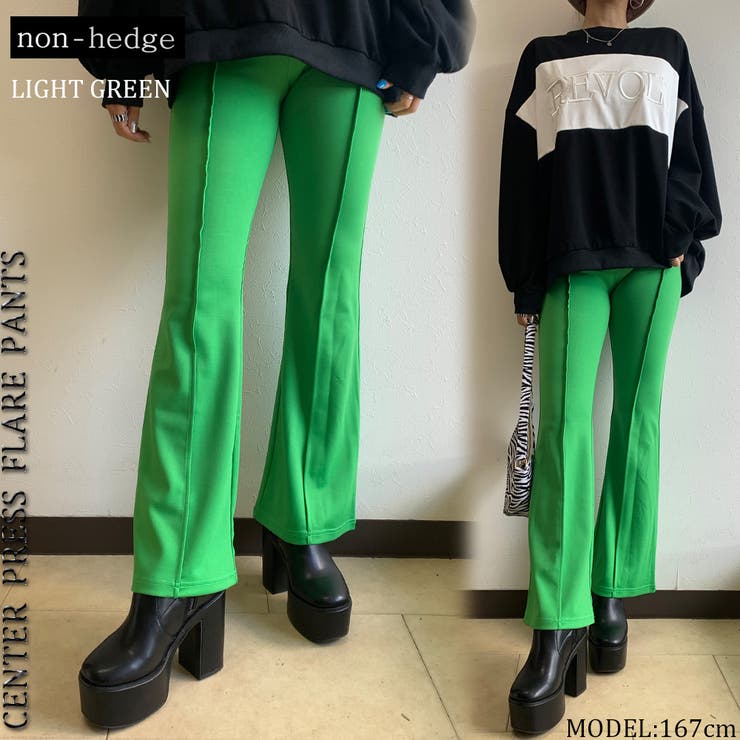 センタープレスフレアパンツ レディース ファッション[品番：NHGW0000784]｜non-hedge  （ノンヘッジ）のレディースファッション通販｜SHOPLIST（ショップリスト）