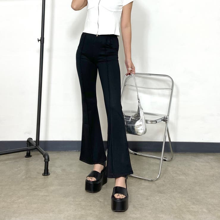 センタープレスフレアパンツ | non-hedge  | 詳細画像3 