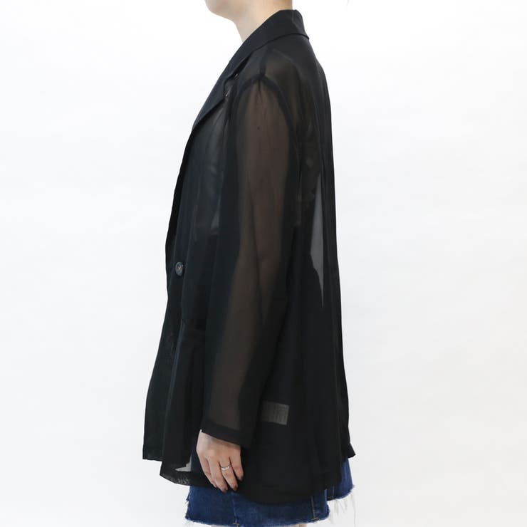 新品　aere アエレsheer tumbler jacket シアージャケット sheer tumbler jacket シアージャケット ブラック アエレ