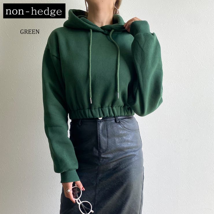 裏起毛ショートパーカープルオーバー レディース ファッション 品番 Nhgw Non Hedge ノンヘッジ のレディース ファッション通販 Shoplist ショップリスト