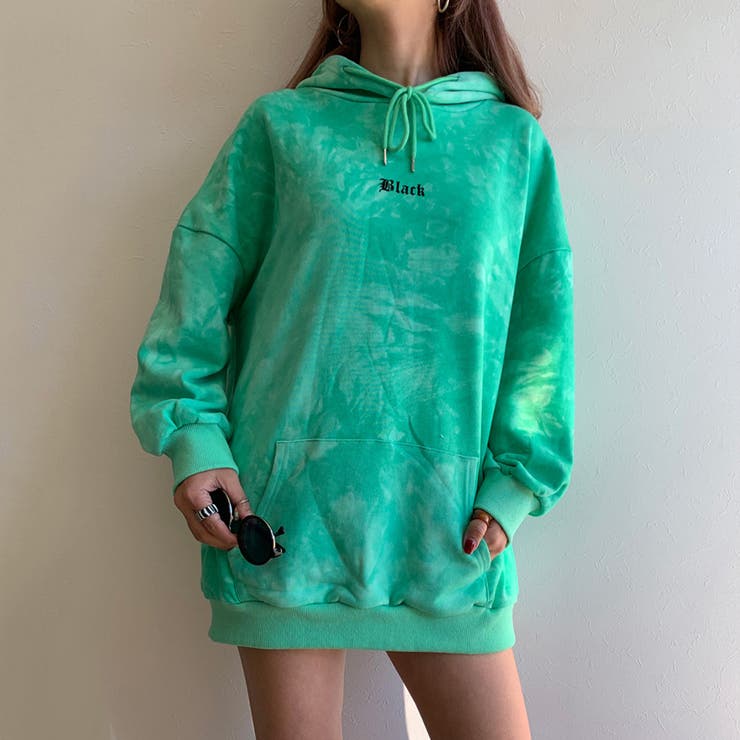 タイダイパーカープルオーバー レディース ファッション[品番