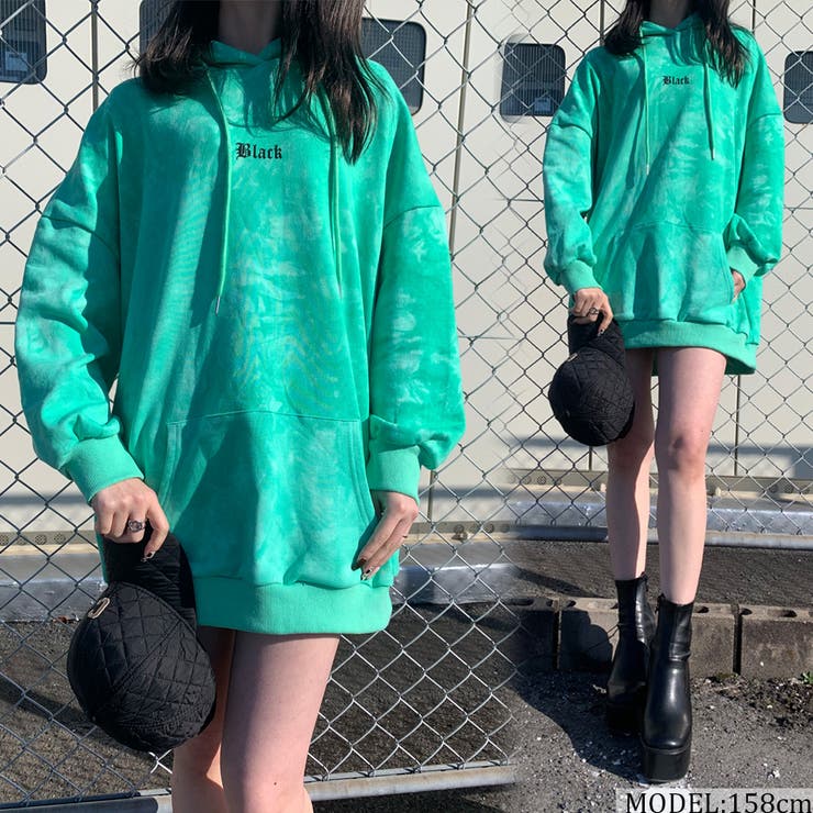タイダイパーカープルオーバー レディース ファッション[品番
