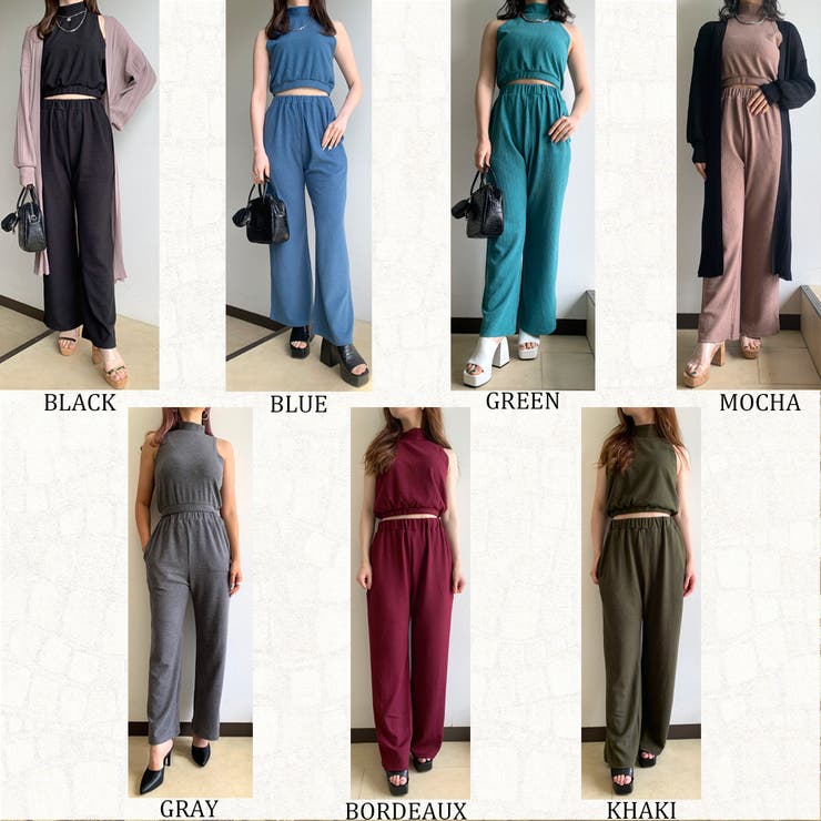 リブノースリプルオーバー・ワイドパンツセット | non-hedge  | 詳細画像27 