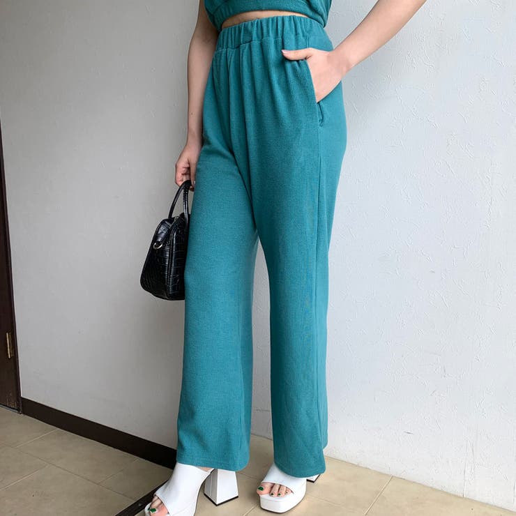 リブノースリプルオーバー・ワイドパンツセット | non-hedge  | 詳細画像6 