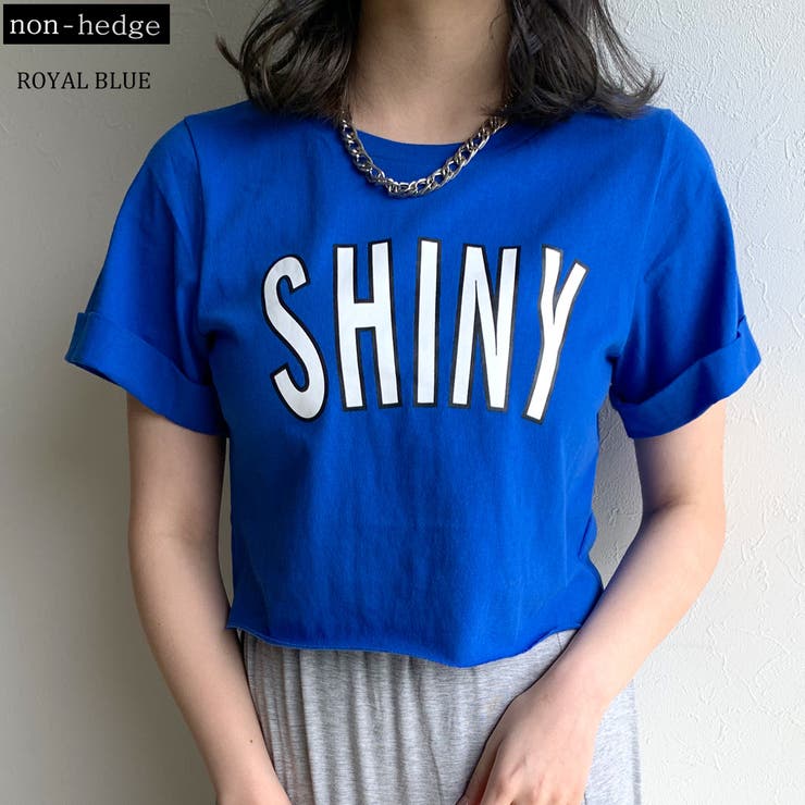 ロイヤルブルー | ロゴショート丈Tシャツ レディース ファッション | non-hedge 