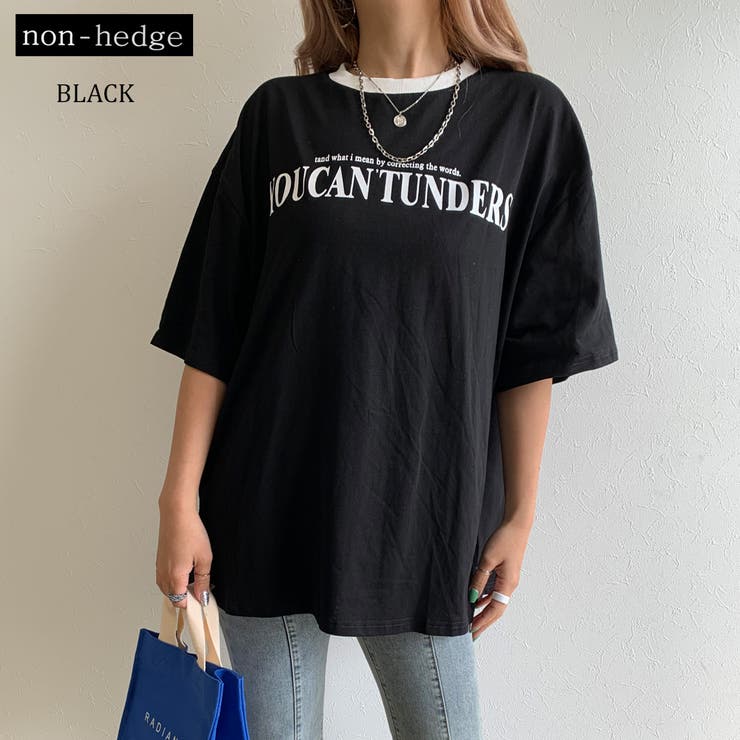 配色ビッグtシャツ レディース ファッション 品番 Nhgw Non Hedge ノンヘッジ のレディース ファッション通販 Shoplist ショップリスト