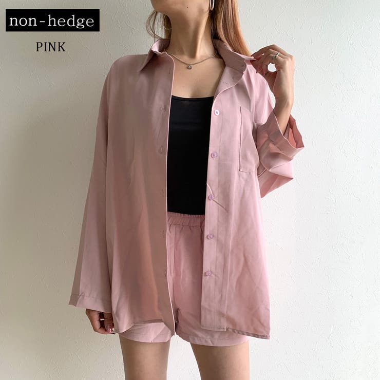 シャツ ショートパンツセットアップ レディース[品番：NHGW0002517