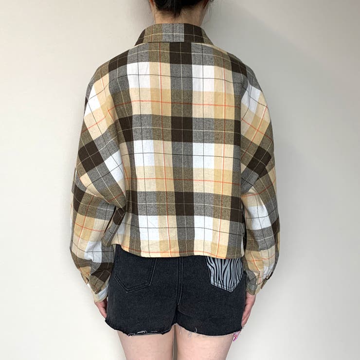 チェック柄ショート丈シャツ[品番：NHGW0002717]｜non-hedge