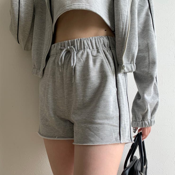 ラインスウェットショートパンツ[品番：NHGW0002885]｜non-hedge