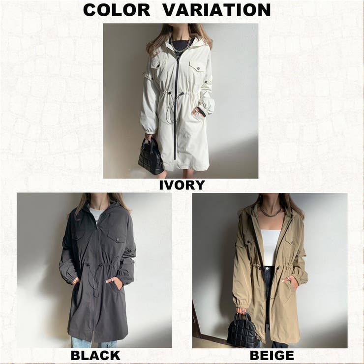 新品】Spring 大人simple ツイルドロストロングコートIVORY 【公式通販】