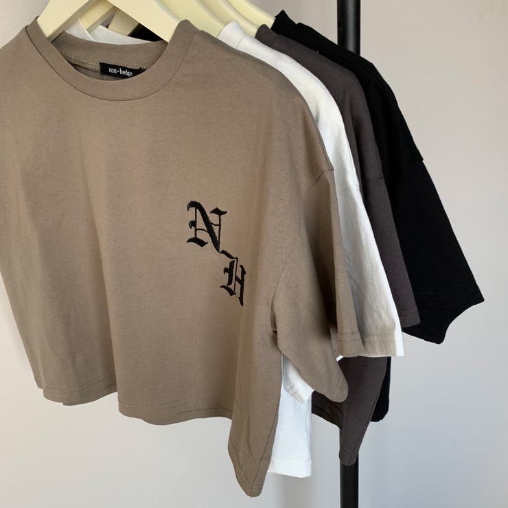 天竺ロゴ入りショートTシャツ coffee cloth＆cross - Tシャツ(半袖/袖なし)