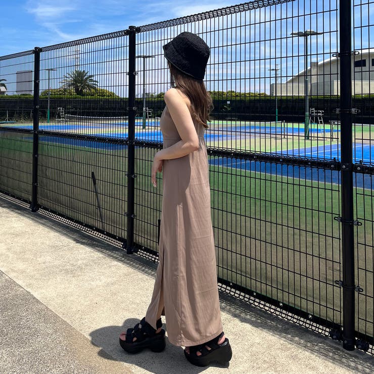 スリットロングキャミワンピース | non-hedge  | 詳細画像8 