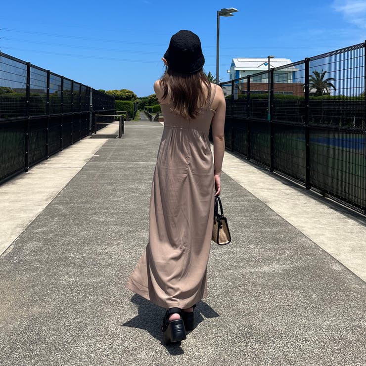 スリットロングキャミワンピース | non-hedge  | 詳細画像9 