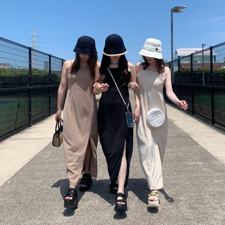 スリットロングキャミワンピース | non-hedge  | 詳細画像3 