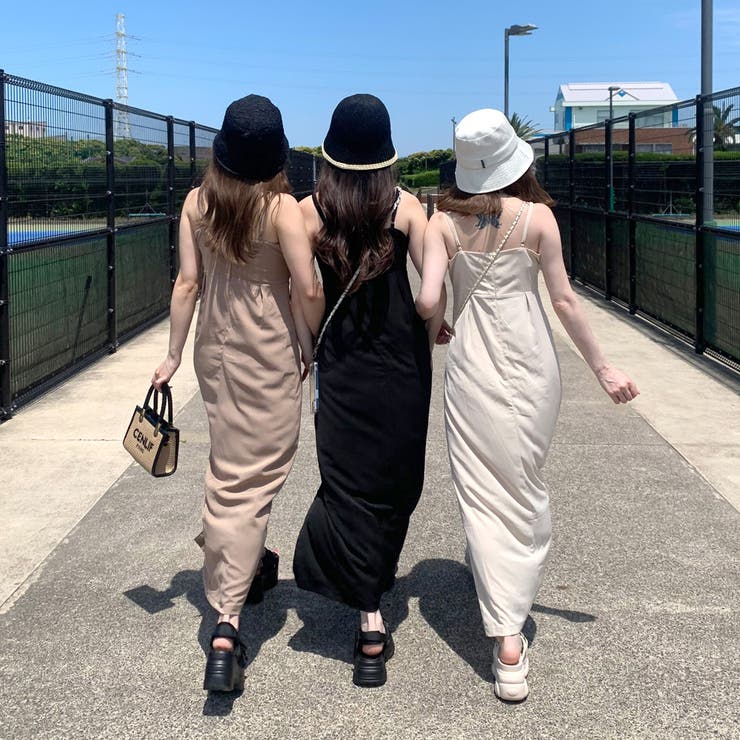 スリットロングキャミワンピース | non-hedge  | 詳細画像4 