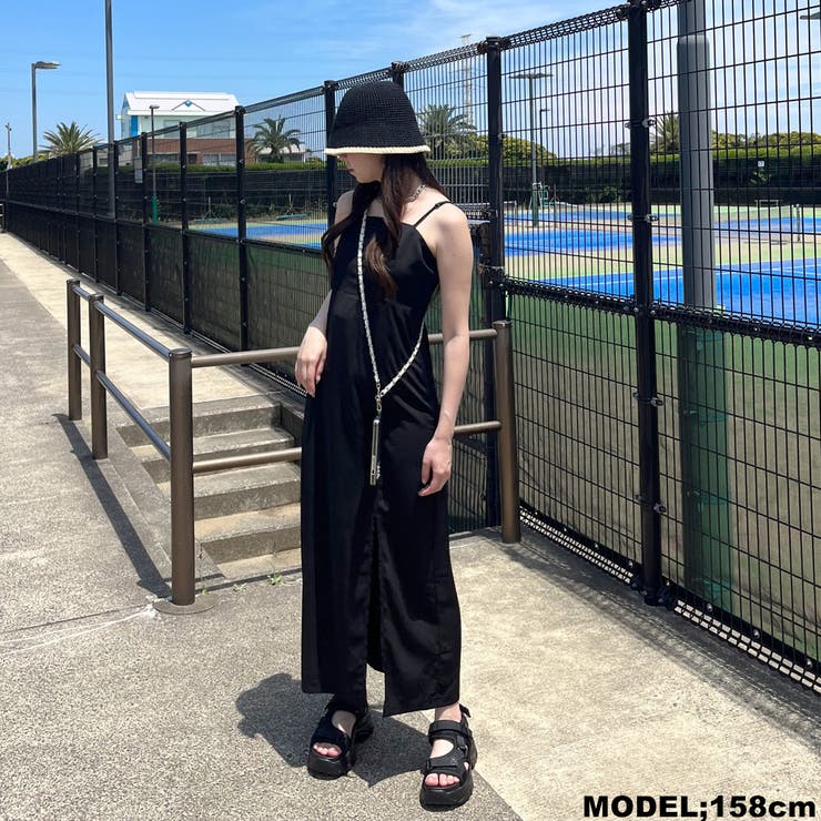 スリットロングキャミワンピース[品番：NHGW0003803]｜non-hedge