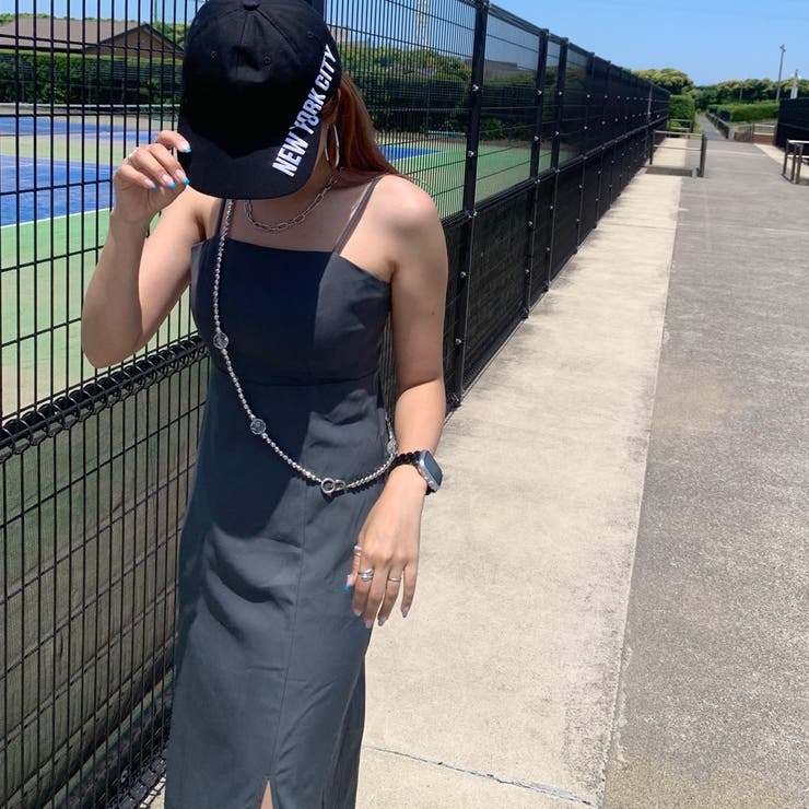 スリットロングキャミワンピース | non-hedge  | 詳細画像7 