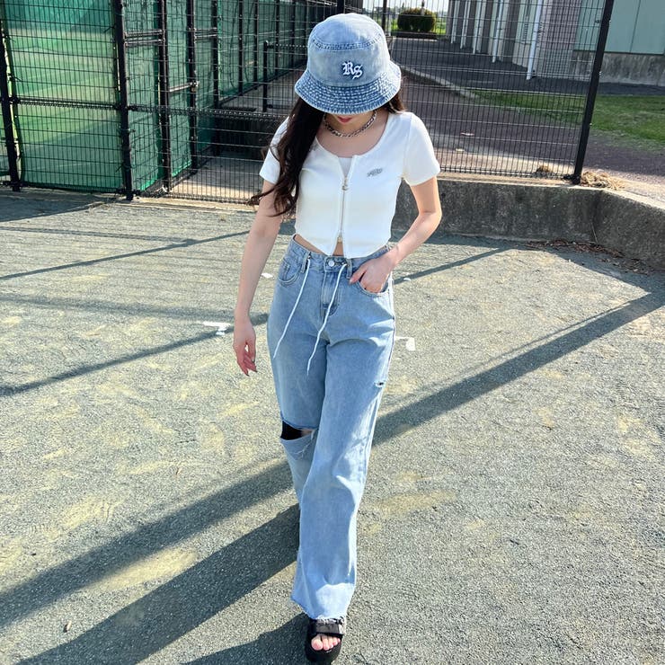 WZIPロゴプレートショートトップス | non-hedge  | 詳細画像2 