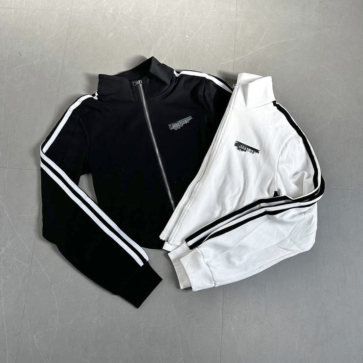 ★WEB限定★ラインZIPスタンドプレート付きショートトップス | non-hedge  | 詳細画像16 