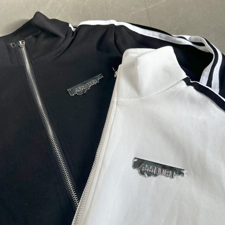 ★WEB限定★ラインZIPスタンドプレート付きショートトップス | non-hedge  | 詳細画像17 