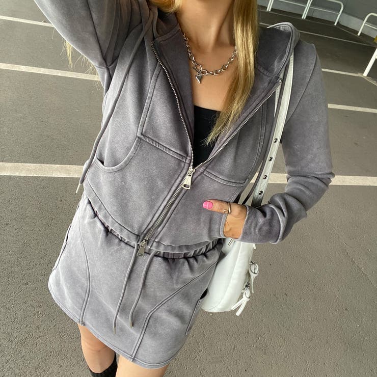 ブリーチZIPパーカー・スカートセットアップ | non-hedge  | 詳細画像15 