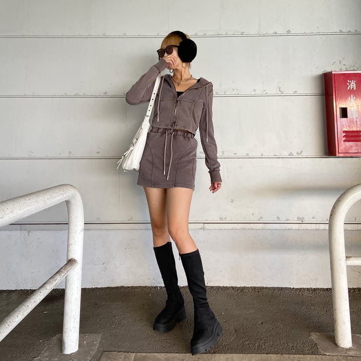 ブリーチZIPパーカー・スカートセットアップ | non-hedge  | 詳細画像16 