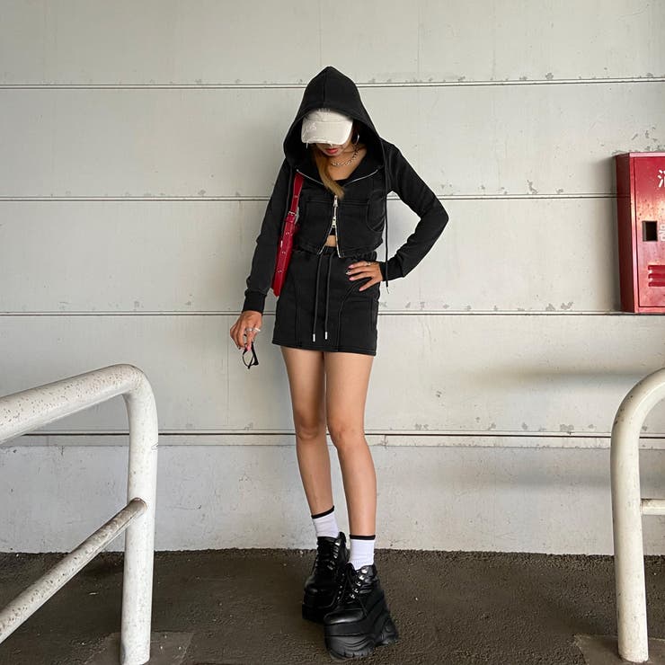 ブリーチZIPパーカー・スカートセットアップ | non-hedge  | 詳細画像2 