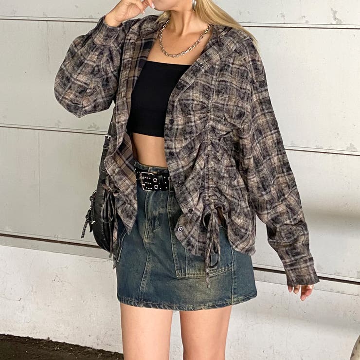 チェックフードドロストシャツ | non-hedge  | 詳細画像28 