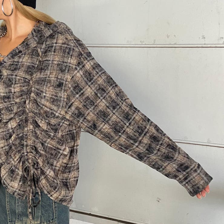 チェックフードドロストシャツ | non-hedge  | 詳細画像35 