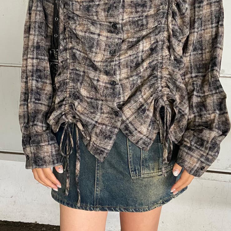 チェックフードドロストシャツ | non-hedge  | 詳細画像36 