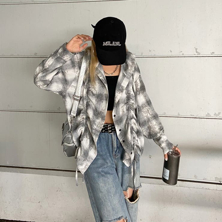 チェックフードドロストシャツ | non-hedge  | 詳細画像7 