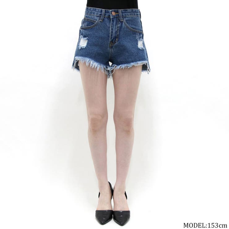 ダメージデニムショートパンツ レディース ファッション | non-hedge  | 詳細画像20 