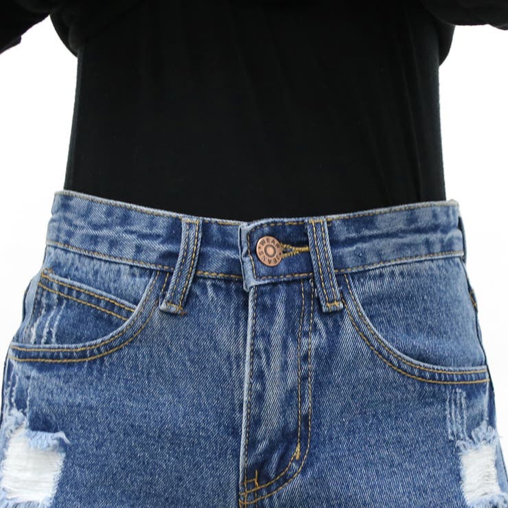 ダメージデニムショートパンツ レディース ファッション | non-hedge  | 詳細画像23 
