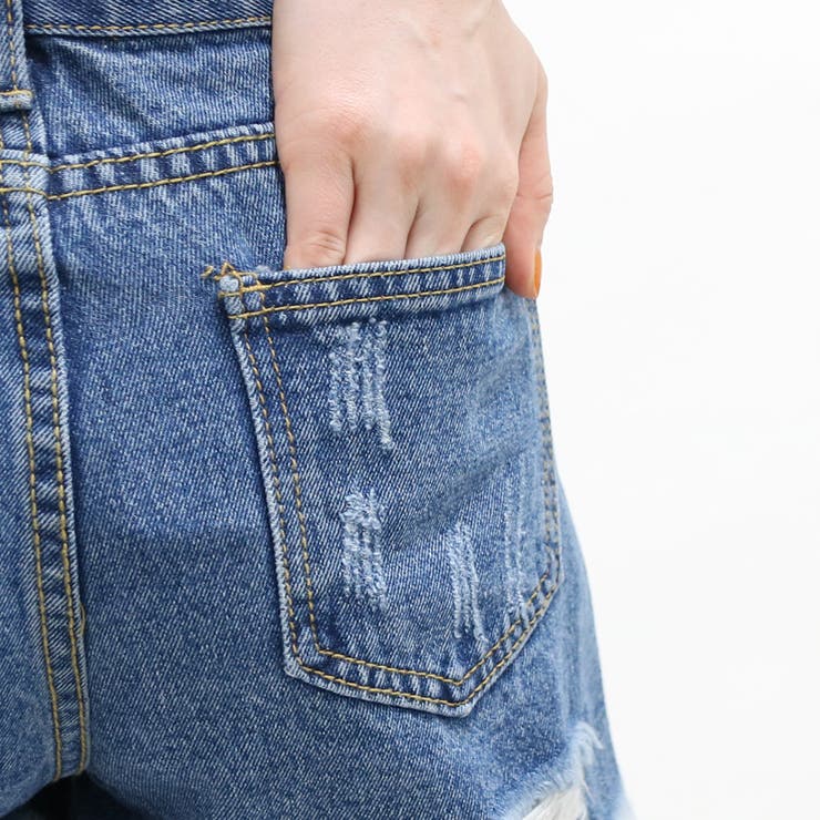 ダメージデニムショートパンツ レディース ファッション | non-hedge  | 詳細画像26 