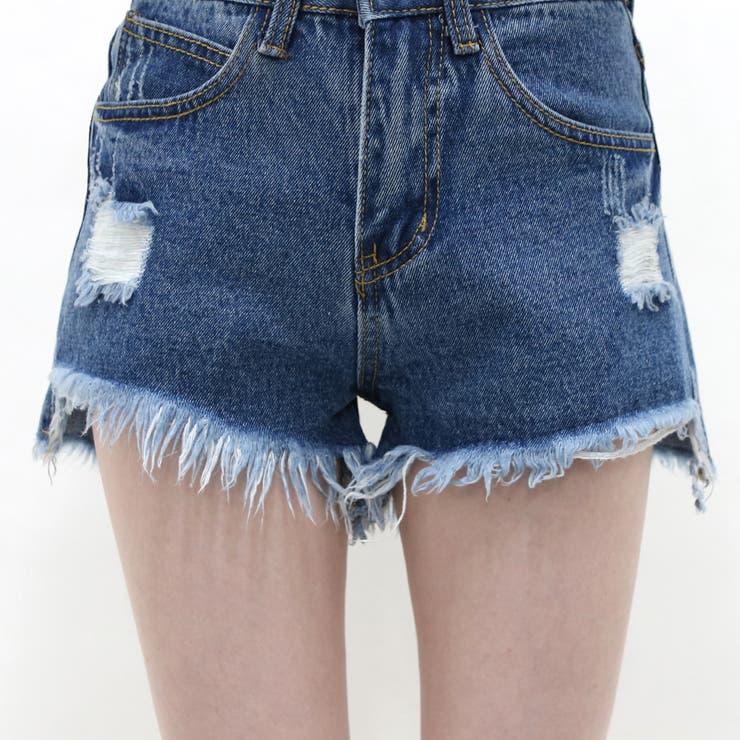 ダメージデニムショートパンツ レディース ファッション | non-hedge  | 詳細画像28 