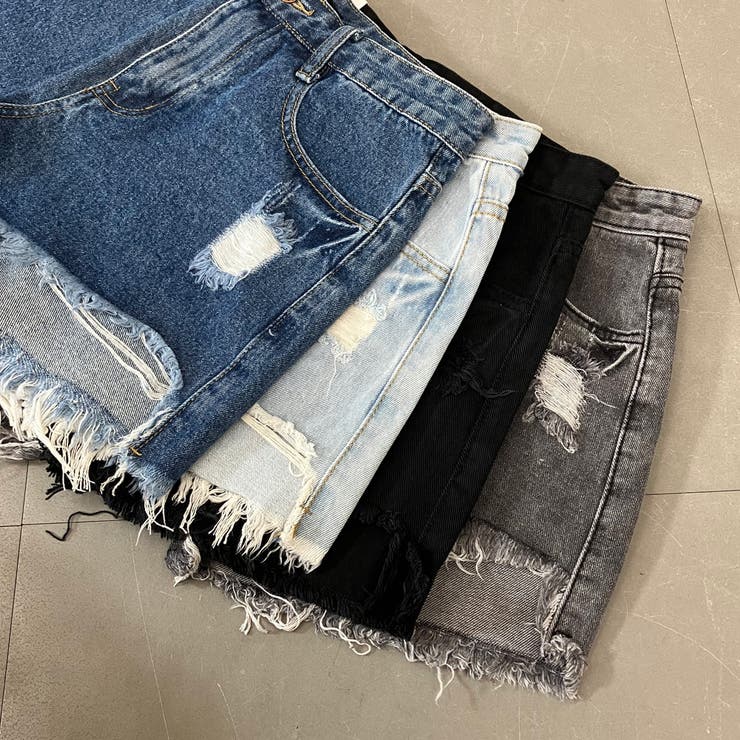 ダメージデニムショートパンツ レディース ファッション | non-hedge  | 詳細画像31 