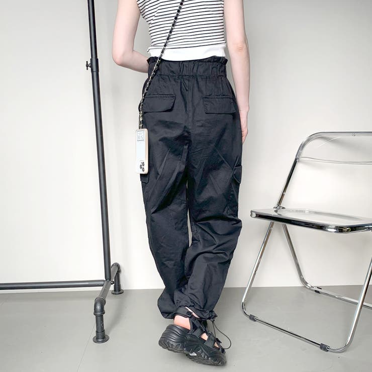ウエストギャザーツイルカーゴパンツ[品番：NHGW0003618]｜non-hedge