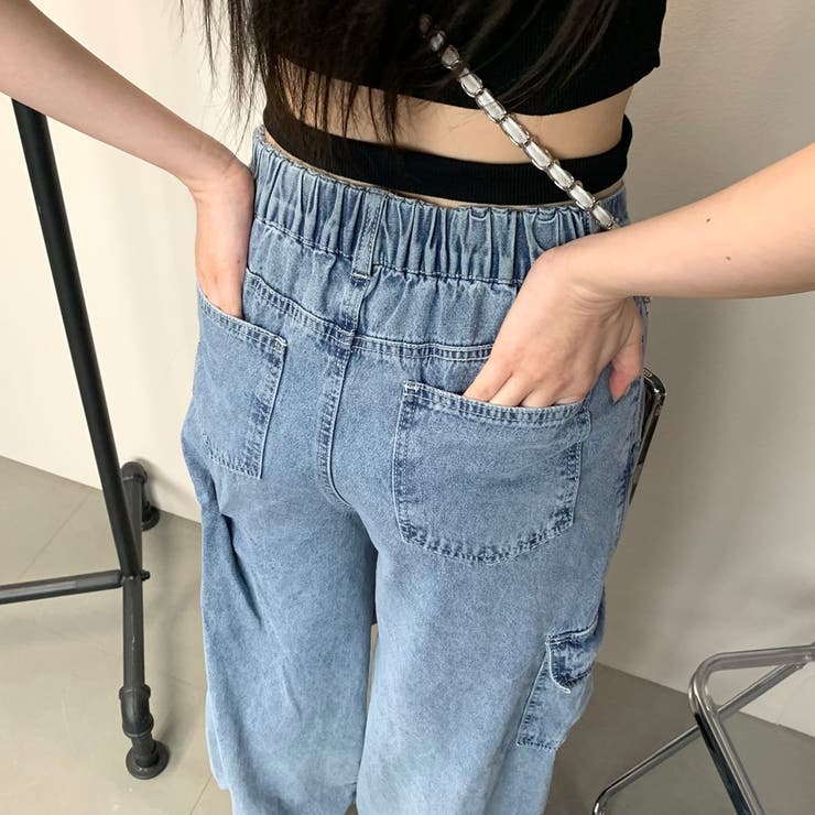 ダメージデニムカーゴパンツ[品番：NHGW0003736]｜non-hedge