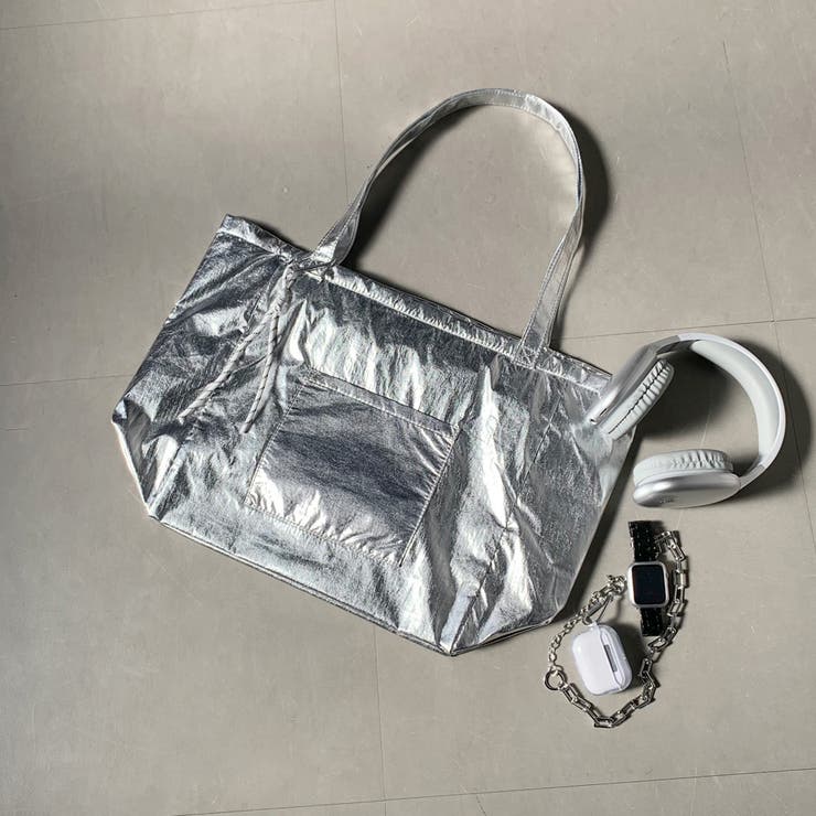 シルバー | メタルトートバッグ | non-hedge 