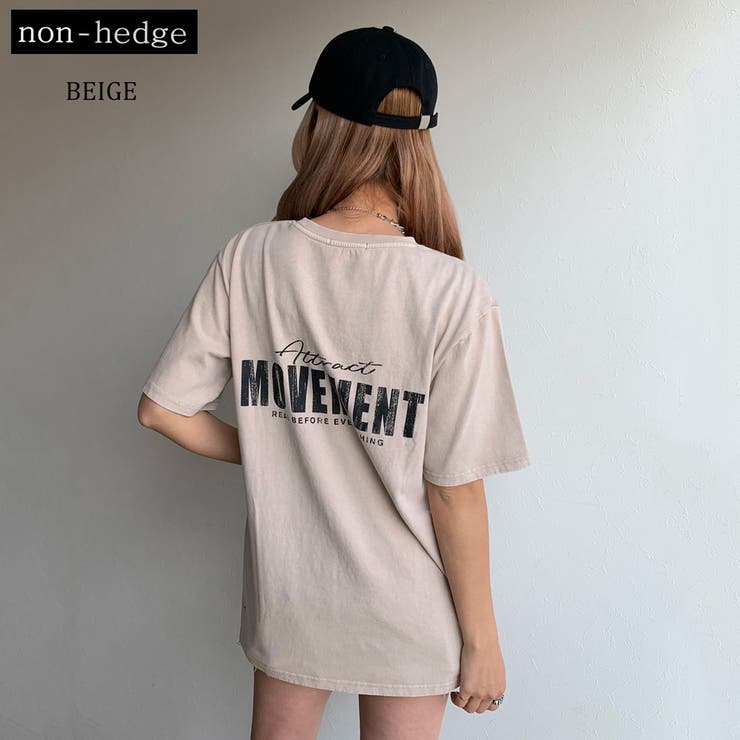 バックロゴビッグtシャツ レディース ファッション 品番 Nhgw Non Hedge ノンヘッジ のレディース ファッション通販 Shoplist ショップリスト