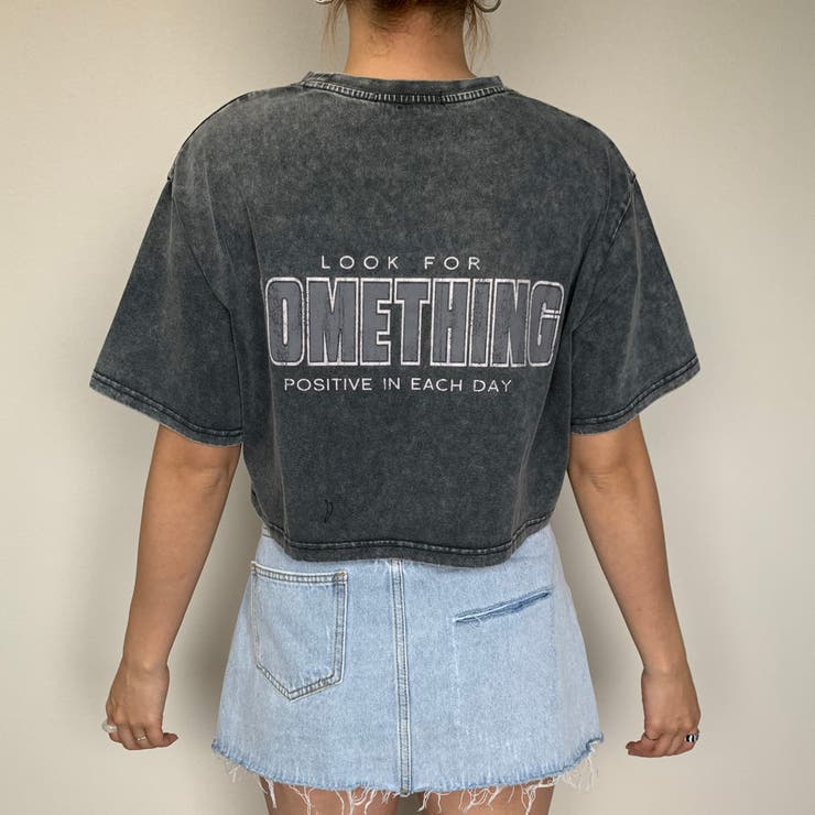 バックロゴクロップド丈Tシャツ レディース ファッション | non-hedge  | 詳細画像10 